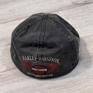 Harley Davidson Men’s Bar & Shield Flames Graphic Ivy Cap Size Large